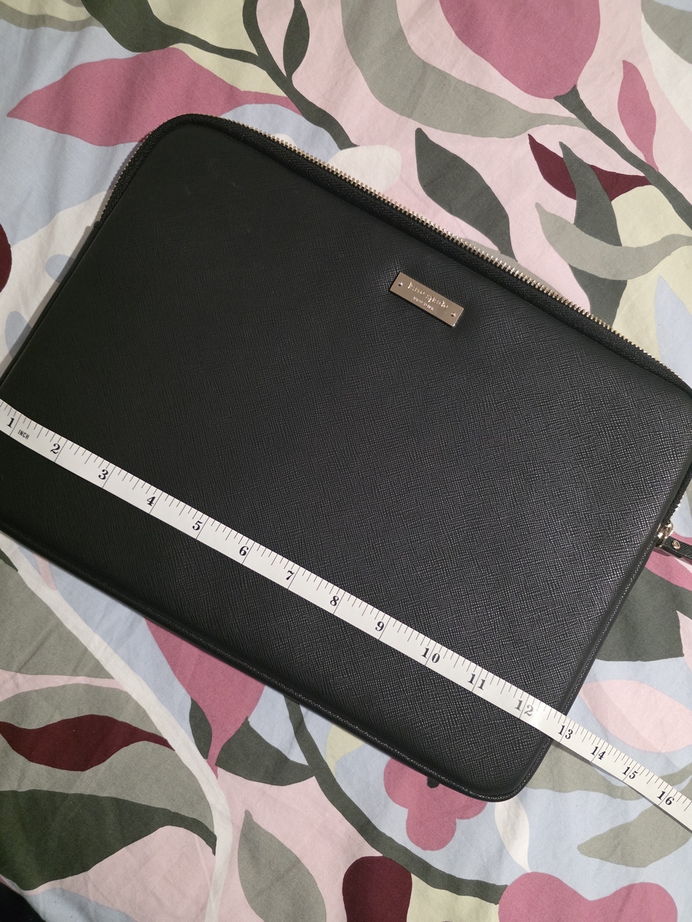 NWOT Kate Spade Black Saffiano (Vegan) Leather Laptop Sleeve